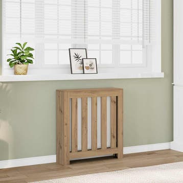 vidaXL Radiatorombouw 78x20x82 cm bewerkt hout artisanaal, Verzenden, Nieuw