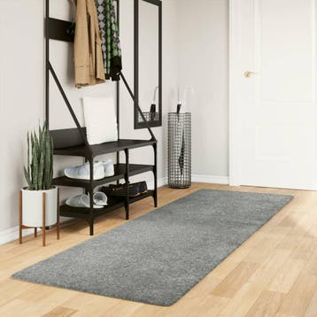 vidaXL Vloerkleed PAMPLONA shaggy hoogpolig modern 80x250 cm, Verzenden, Nieuw