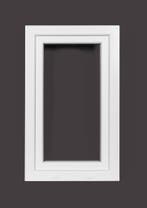 PVC raam draai kiep b60xh90 cm wit, Gevelraam of Ruit, Minder dan 80 cm, 80 tot 120 cm, Nieuw