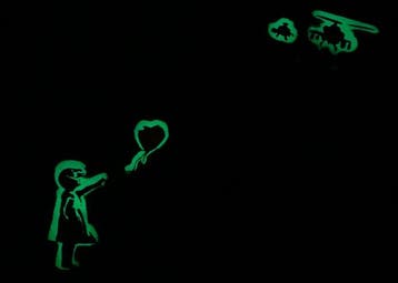 Vitus - Banksys Glowing Helicopter Looking for Balloon Girl