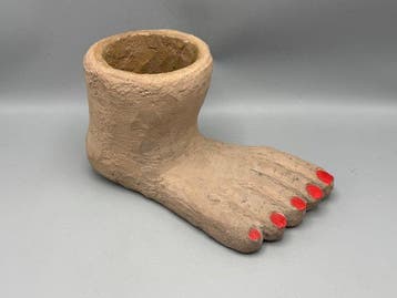 Bloempot - Aardewerk - Voet bloempot