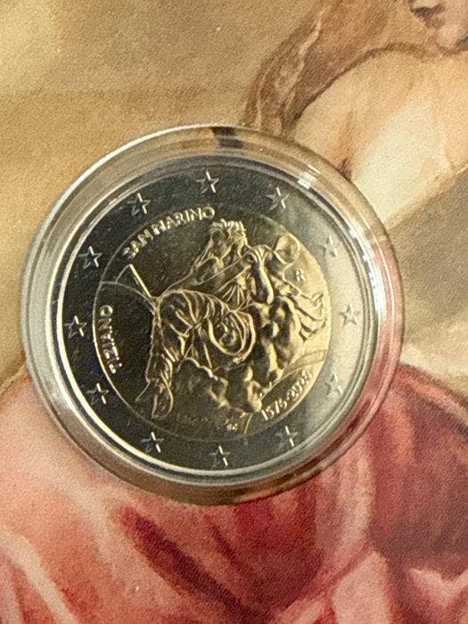 San Marino. 2 Euro 2026 Tiziano (2 stuks) (Zonder, Timbres & Monnaies, Monnaies | Europe | Monnaies non-euro