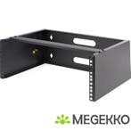 StarTech.com WALLMOUNT4 rack 4U Wandrek Zwart, Verzenden