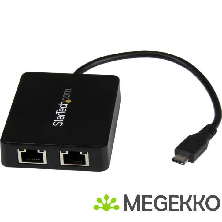 StarTech.com USB-C naar dual Gigabit Ethernet adapter met, Computers en Software, Overige Computers en Software, Nieuw, Verzenden