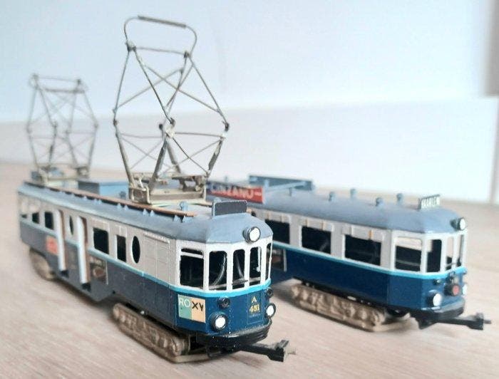 Fairfield/Zelfbouw H0 - Modeltram (2) - Messing A451 en B451, Hobby & Loisirs créatifs, Trains miniatures | HO