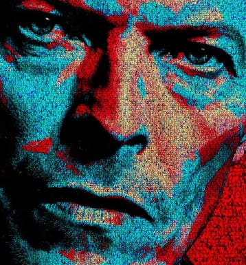 David Law - Crypto David Bowie VIII- Format XL 60x60, Antiek en Kunst