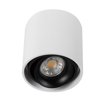 Spots opbouw Oliver Opbouwspot Rond Wit Binnenverlichting, Verzenden, Nieuw