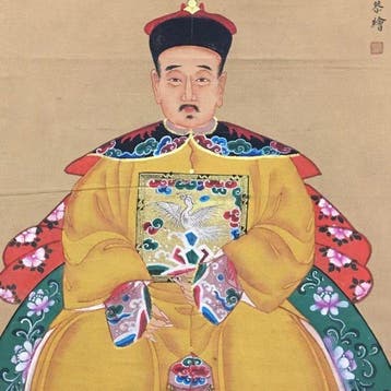 Chinese silk paintings of ancestral portraits - China