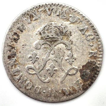 Frankrijk. Louis XIV (1643-1715). 4 Sols 1691-D, Lyon, Postzegels en Munten