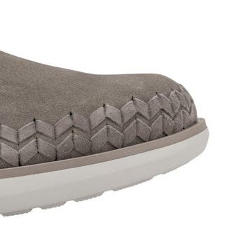GIORGIO ARMANI - 6 UK - 40 IT Sneaker Shoes Slip-On Taupe, Nieuw