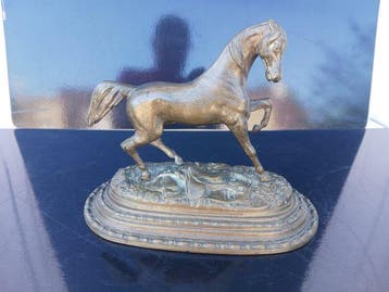 Daprès Pierre Nordez (1815-1892) - Sculpture, Cheval au, Antiquités & Art