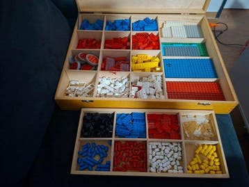 Lego Stenen - Vintage LEGO 710 Holzkiste (1962) –