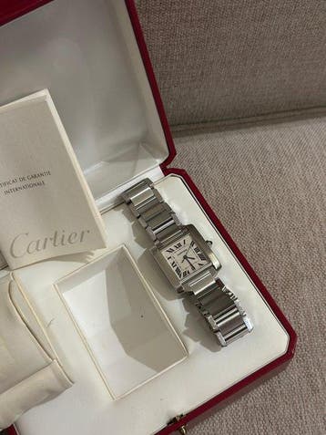 Cartier - Tank Française - 2302 - Heren - 1999, Nieuw