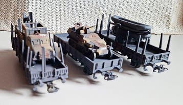 Märklin H0 - Modeltrein goederenwagon (3) - Militair-ombouw, Nieuw