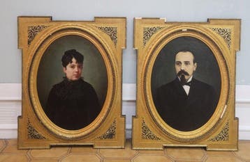 Spanish School (XIX) - Pair Of 19th Century Bourgeois