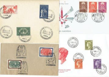 Luxembourg 1933/1970 - Luxembourg, collection av. CEPT, Gestempeld