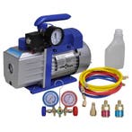 vidaXL Vacuümpomp 1-traps met 2-voudige manometerset, Elektronische apparatuur, Verzenden, Nieuw