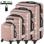 tectake Kofferset Mila 4-delig met bagageweger en bagagelabe, Handtassen en Accessoires, Verzenden, Nieuw