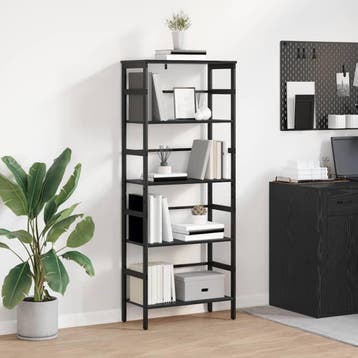 vidaXL Boekenplank 4-laags 40 x 29.5 x 115 cm Bewerkt hout, Verzenden, Nieuw