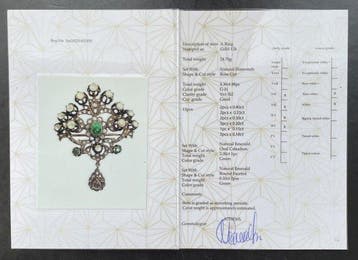 Pendentif - 12 carats Or rose - 6.63ct. tw. Diamant
