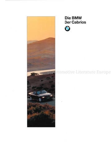 1995 BMW 3 SERIE CABRIOLET BROCHURE DUITS
