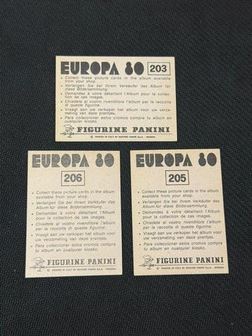 1980 Panini Europa 80 Team France Sticker - Presque parfait