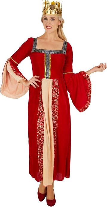 2dekans | TecTake Koninginnenkostuum - dames - XL – Rood, Ophalen of Verzenden, Nieuw