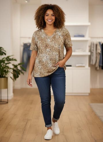 Yest Curve eco shirt Veroni3(52)Maat 46/48 (XL) of groter, Verzenden