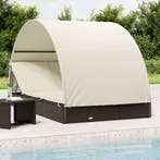 vidaXL Ligbed 2-persoons met rond dak 211x112x140 cm poly, Verzenden, Nieuw