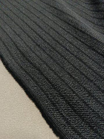 Stupendo tessuto in misto lana a righe - Meubelstof - 560 cm