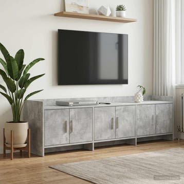 vidaXL TV Kast 168 x 33 x 47 cm Betongrijs Bewerkt hout, Verzenden