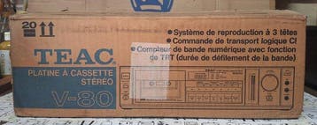 TEAC - V-80 3-Head Stereo Compact Audiocassette deck