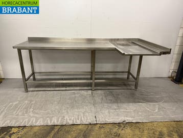 RVS Afvoertafel T.B.V. Doorschuifvaatwasser 242 x 112,5 x, Ophalen of Verzenden, Nieuw in verpakking