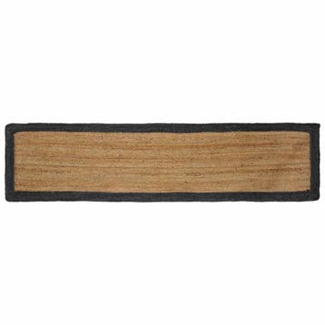 vidaXL Gebied Tapijt Donkergrijs 60 x 300 cm Jute, Verzenden