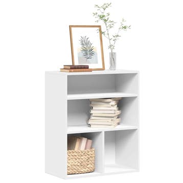 vidaXL Boekenkast 60x30x71,5 cm bewerkt hout wit, Verzenden, Nieuw