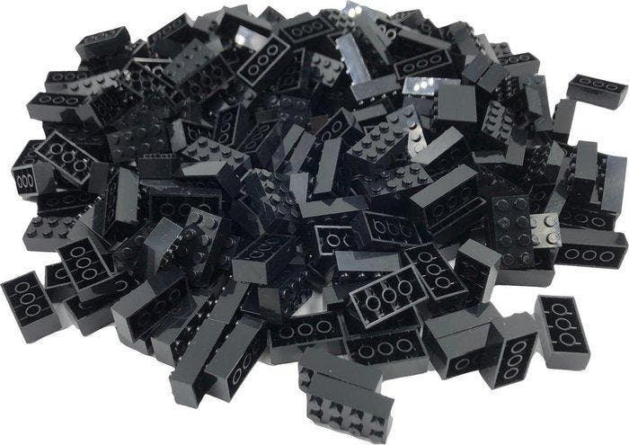 Lego Stenen - Lego 3001 2x4 bricks zwart 100 stuks, Enfants & Bébés, Jouets | Duplo & Lego
