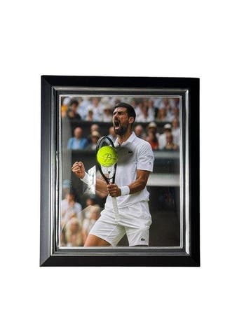 Novak Djokovic Singed Tennis Ball - Premium Frame -