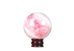 Sphère en quartz rose premium – cristal à polissage élevé et