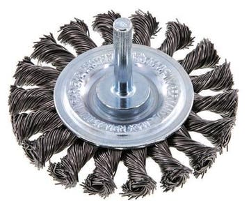 Brosse ronde 75x12 mm Arbre de 6 mm Fil dacier 0.5 mm, Verzenden