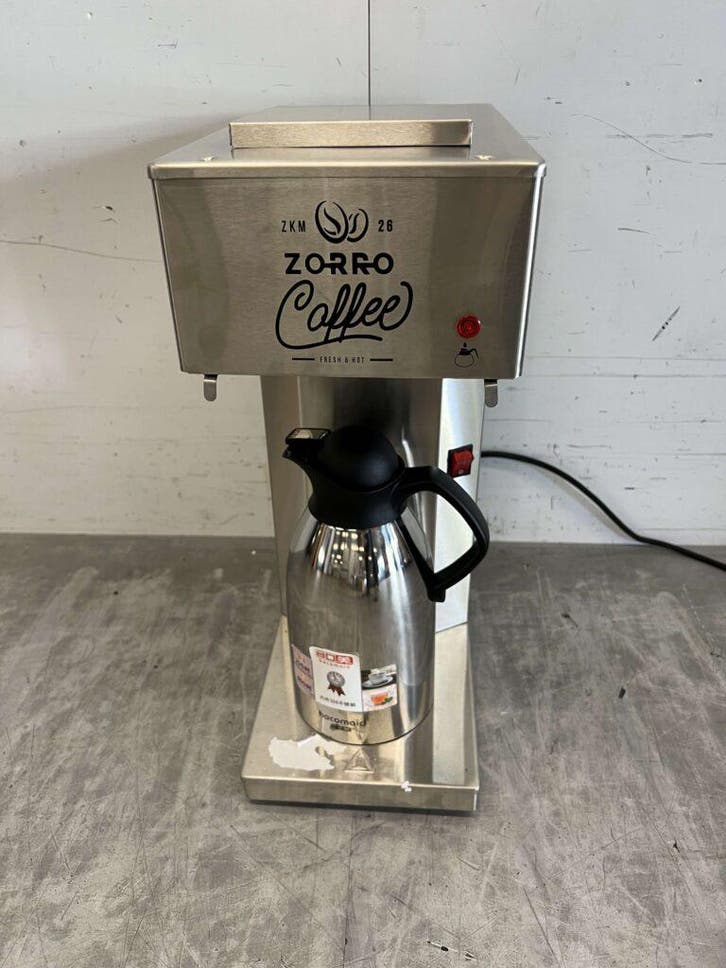 Machine à café Zorro en acier inoxydable Machine à café 230V, Articles professionnels, Horeca | Équipement de cuisine, Envoi