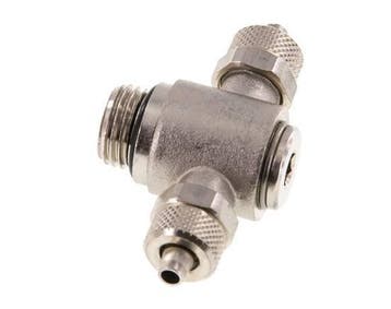 6x4 & G1/4'' Vernikkeld Messing T-Opsteekkoppeling, Verzenden
