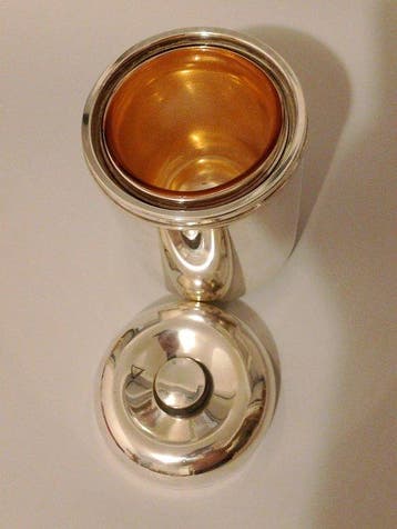 Macabo - Seau à glace - Métal, Plaqué(e) argent, Verre -, Antiquités & Art