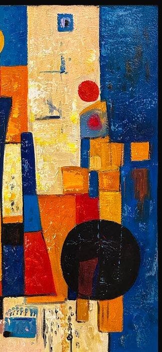 Nguyen Robert - Les piliers du Soleil 80 60 cm