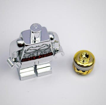 Lego Minifiguur - DC Comics - Lego Chrome Silver Batman DC