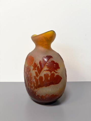 Établissements Gallé, Emile Gallé - Vase - Verre, Antiek en Kunst