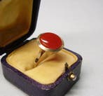 Bague - 8 carats Or jaune - 3.50ct. tw. Cornaline - Œuvre