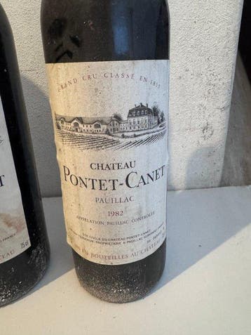 1979 , 1981 & 1982 Chateau Pontet-Canet - Pauillac - 5, Verzamelen, Nieuw