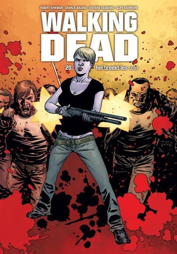 Hel breekt los / 1/2 / Walking Dead / 20 9789058859143, Boeken, Stripverhalen, Verzenden, Zo goed als nieuw, Charlie Adlard