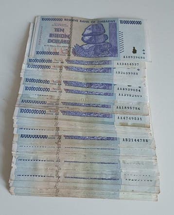 Zimbabwe. - 100 x 10 Billion Dollars - 2008 - Pick 85