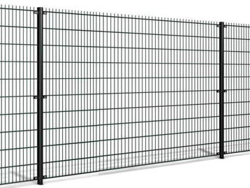 Veiling - Dubbelstaaf hekwerk zwart 1,83 x 100m, Nieuw